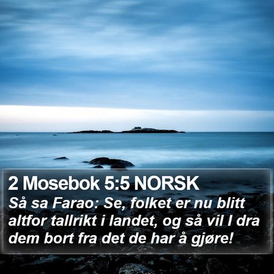 2 Mosebok 5:5 NORSK Bible Verse Image