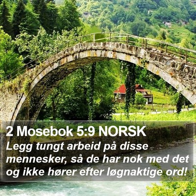2 Mosebok 5:9 NORSK Bible Verse Image