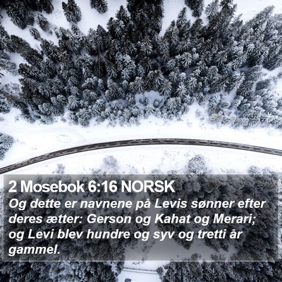 2 Mosebok 6:16 NORSK Bible Verse Image