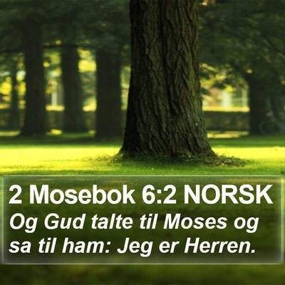 2 Mosebok 6:2 NORSK Bible Verse Image
