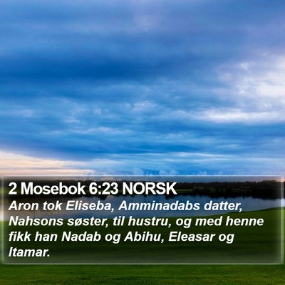 2 Mosebok 6:23 NORSK Bible Verse Image