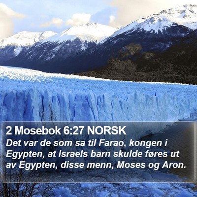 2 Mosebok 6:27 NORSK Bible Verse Image