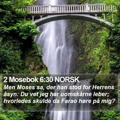 2 Mosebok 6:30 NORSK Bible Verse Image