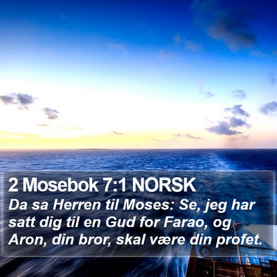 2 Mosebok 7:1 NORSK Bible Verse Image