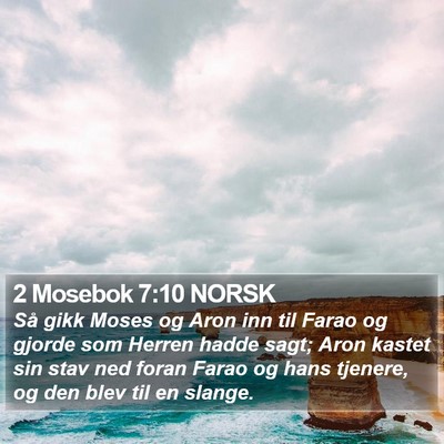 2 Mosebok 7:10 NORSK Bible Verse Image