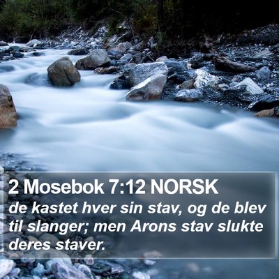 2 Mosebok 7:12 NORSK Bible Verse Image