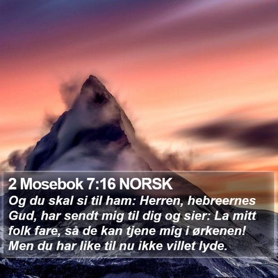 2 Mosebok 7:16 NORSK Bible Verse Image