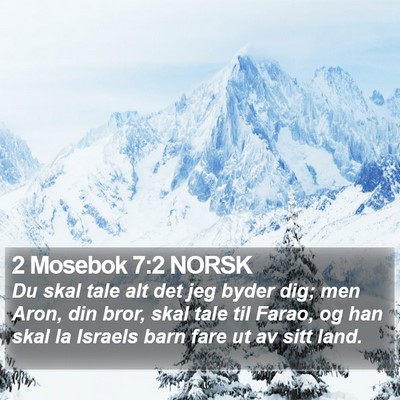 2 Mosebok 7:2 NORSK Bible Verse Image