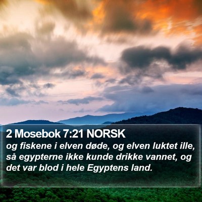 2 Mosebok 7:21 NORSK Bible Verse Image