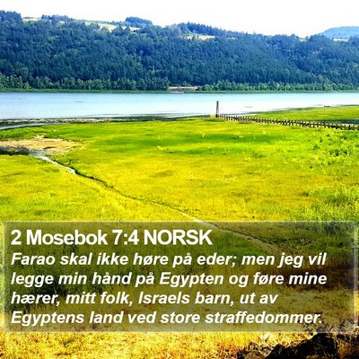 2 Mosebok 7:4 NORSK Bible Verse Image