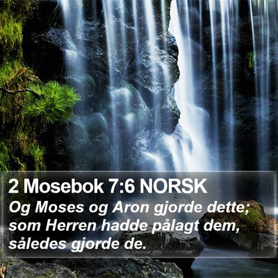 2 Mosebok 7:6 NORSK Bible Verse Image