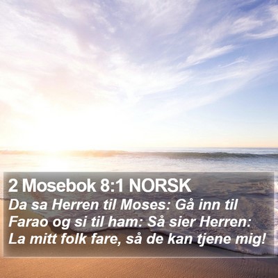 2 Mosebok 8:1 NORSK Bible Verse Image