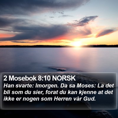 2 Mosebok 8:10 NORSK Bible Verse Image
