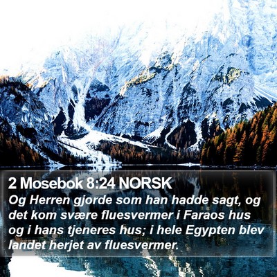 2 Mosebok 8:24 NORSK Bible Verse Image