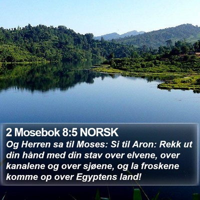 2 Mosebok 8:5 NORSK Bible Verse Image