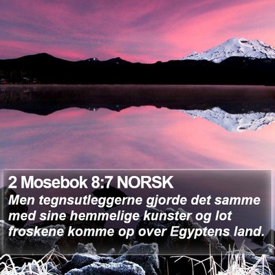 2 Mosebok 8:7 NORSK Bible Verse Image