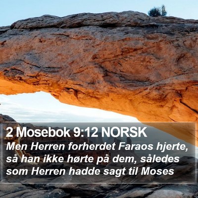 2 Mosebok 9:12 NORSK Bible Verse Image