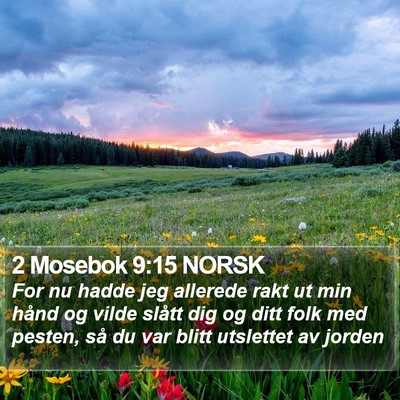 2 Mosebok 9:15 NORSK Bible Verse Image