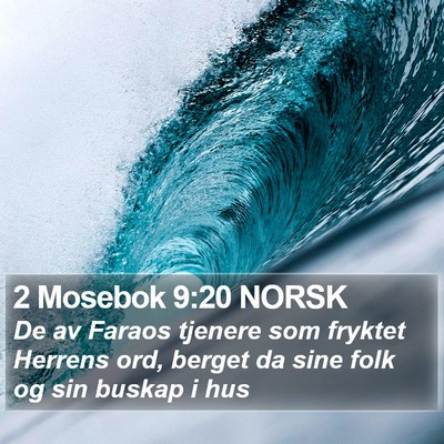2 Mosebok 9:20 NORSK Bible Verse Image