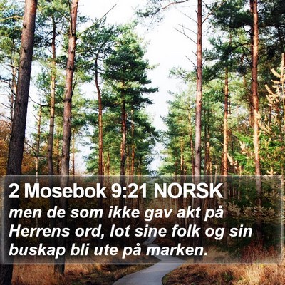 2 Mosebok 9:21 NORSK Bible Verse Image