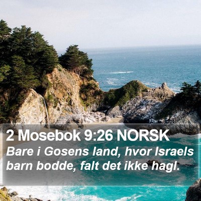 2 Mosebok 9:26 NORSK Bible Verse Image