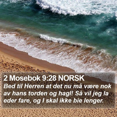 2 Mosebok 9:28 NORSK Bible Verse Image