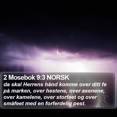 2 Mosebok 9:3 NORSK Bible Verse Image