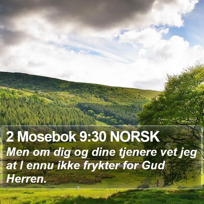 2 Mosebok 9:30 NORSK Bible Verse Image