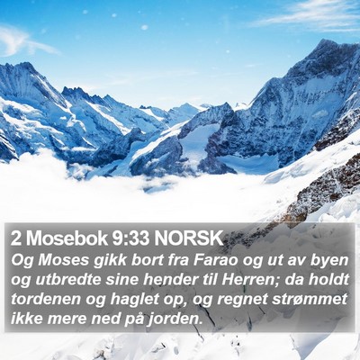 2 Mosebok 9:33 NORSK Bible Verse Image