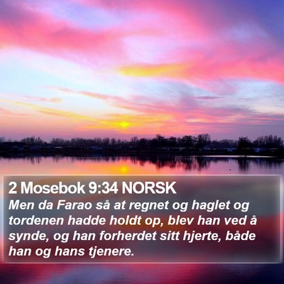 2 Mosebok 9:34 NORSK Bible Verse Image