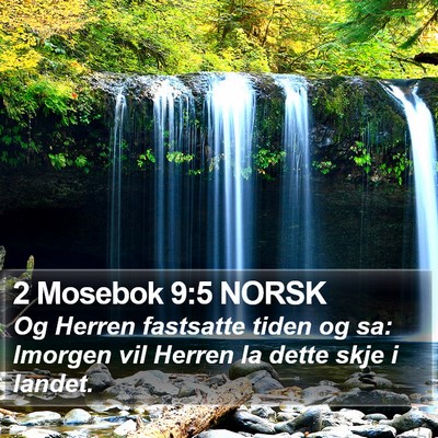 2 Mosebok 9:5 NORSK Bible Verse Image