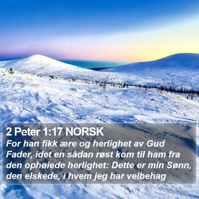 2 Peter 1:17 NORSK Bible Verse Image