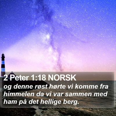 2 Peter 1:18 NORSK Bible Verse Image