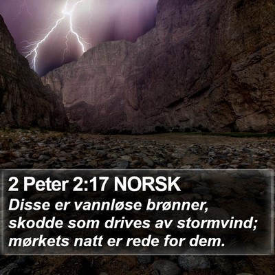 2 Peter 2:17 NORSK Bible Verse Image