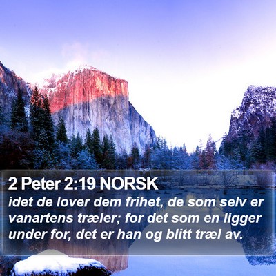 2 Peter 2:19 NORSK Bible Verse Image