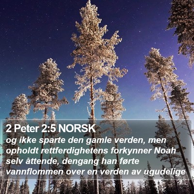 2 Peter 2:5 NORSK Bible Verse Image
