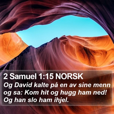2 Samuel 1:15 NORSK Bible Verse Image