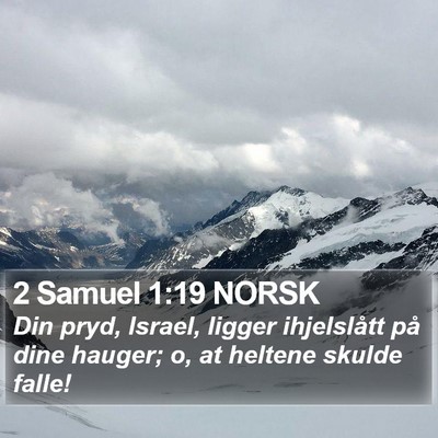 2 Samuel 1:19 NORSK Bible Verse Image