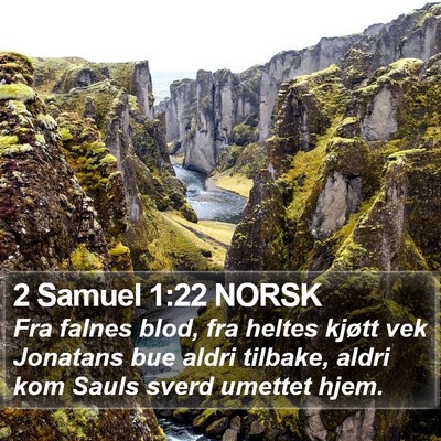 2 Samuel 1:22 NORSK Bible Verse Image