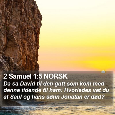 2 Samuel 1:5 NORSK Bible Verse Image