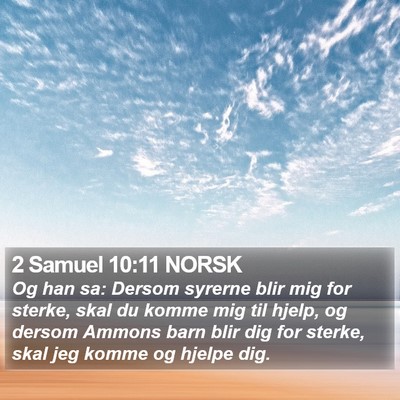 2 Samuel 10:11 NORSK Bible Verse Image