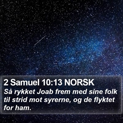 2 Samuel 10:13 NORSK Bible Verse Image