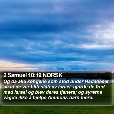 2 Samuel 10:19 NORSK Bible Verse Image
