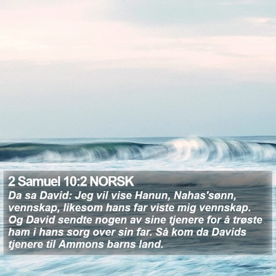 2 Samuel 10:2 NORSK Bible Verse Image