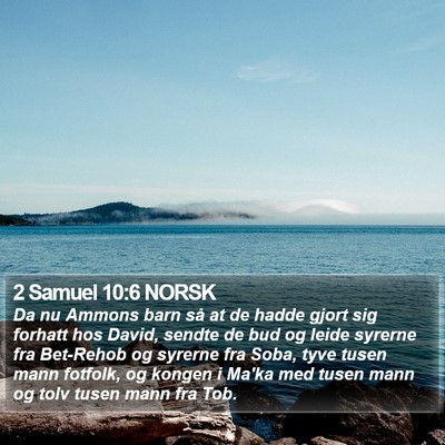 2 Samuel 10:6 NORSK Bible Verse Image