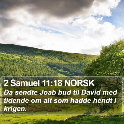 2 Samuel 11:18 NORSK Bible Verse Image