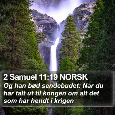 2 Samuel 11:19 NORSK Bible Verse Image