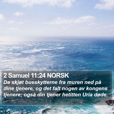 2 Samuel 11:24 NORSK Bible Verse Image
