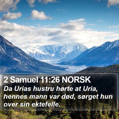 2 Samuel 11:26 NORSK Bible Verse Image