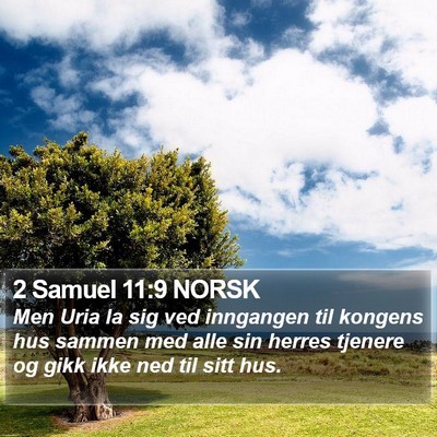 2 Samuel 11:9 NORSK Bible Verse Image